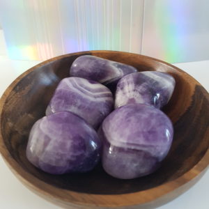 Energy Crystals Chevron Amethyst Tumbled rotated