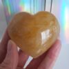 golden healer quartz medium heart