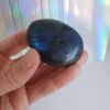 labradorite palm stone small (blue flash)