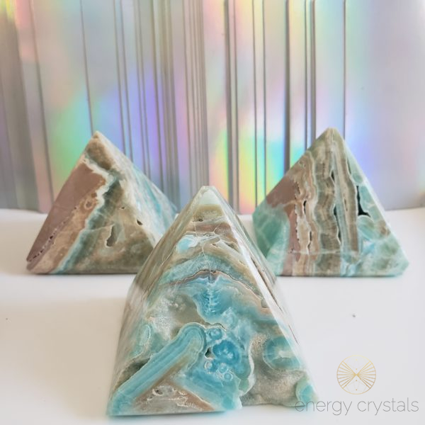 Energy Crystals Caribbean Calcite Pyramid 6
