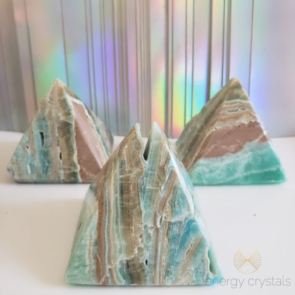 Energy Crystals Caribbean Calcite Pyramid 7