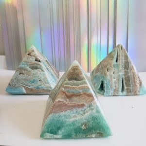 Energy Crystals Caribbean Calcite Pyramid 8