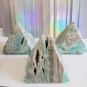 Energy Crystals Caribbean Calcite Pyramid 9