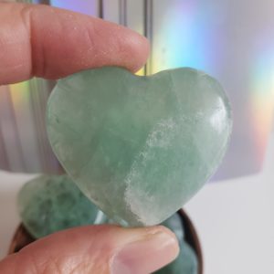 Energy Crystals Green Fluorite Heart 4