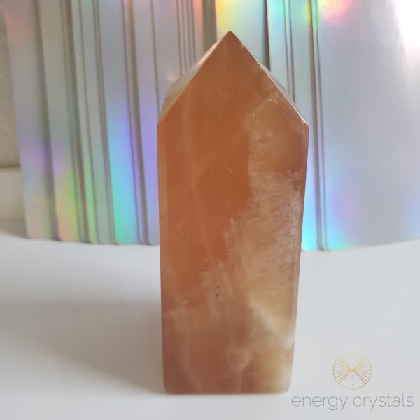 Energy Crystals Honey Calcite Tower 4