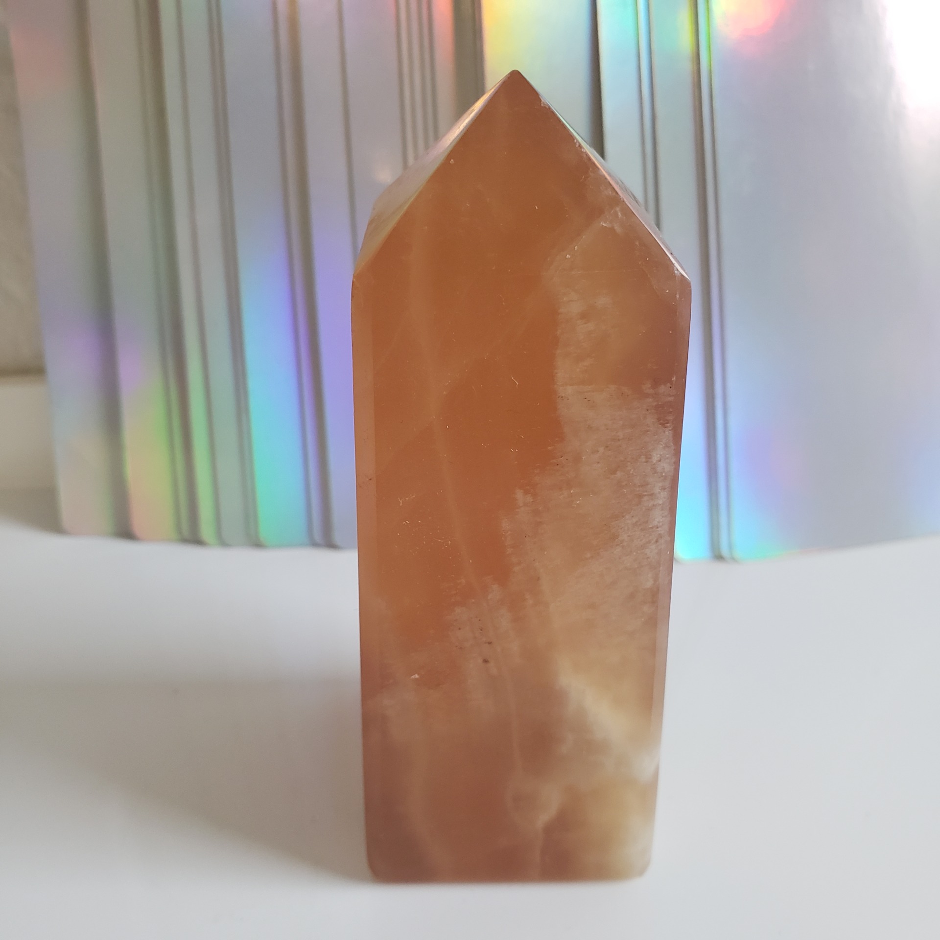 Energy Crystals Honey Calcite Tower 4
