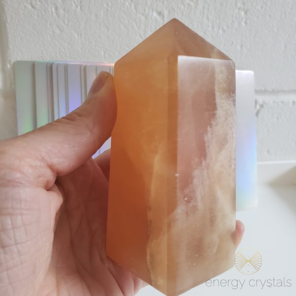 Energy Crystals Honey Calcite Tower 6