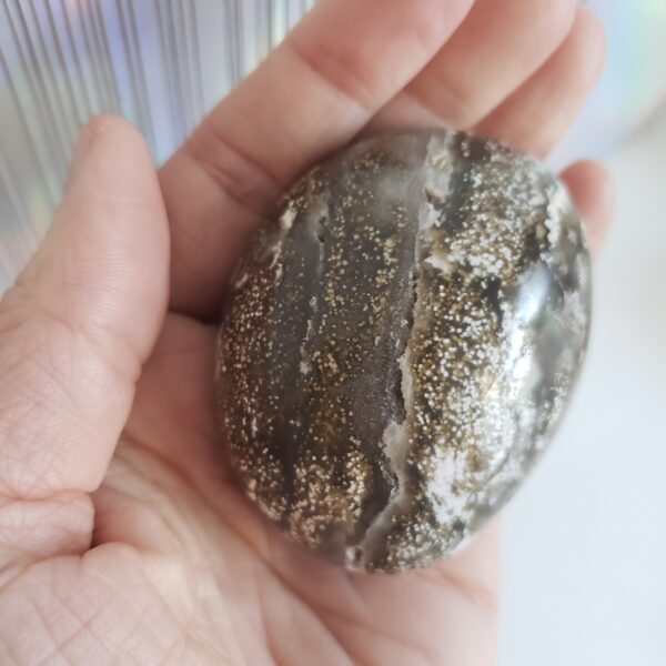 Energy Crystals Ocean Jasper w Druzy Palm Stone 1 (4)