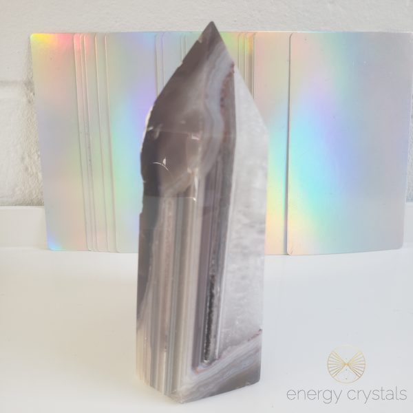 Energy Crystals Agate Druzy Tower 4 3