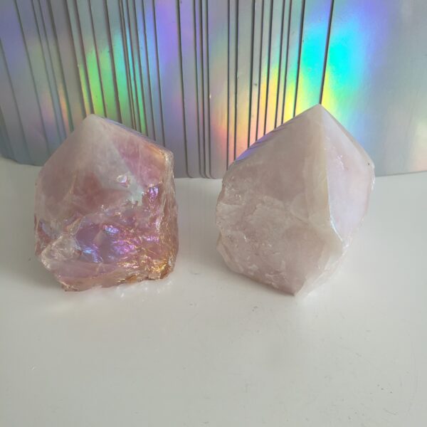 Energy Crystals Aura Rose Quartz Point 12