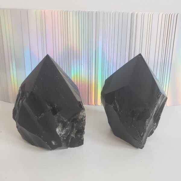 Energy Crystals Obsidian Point L (4)