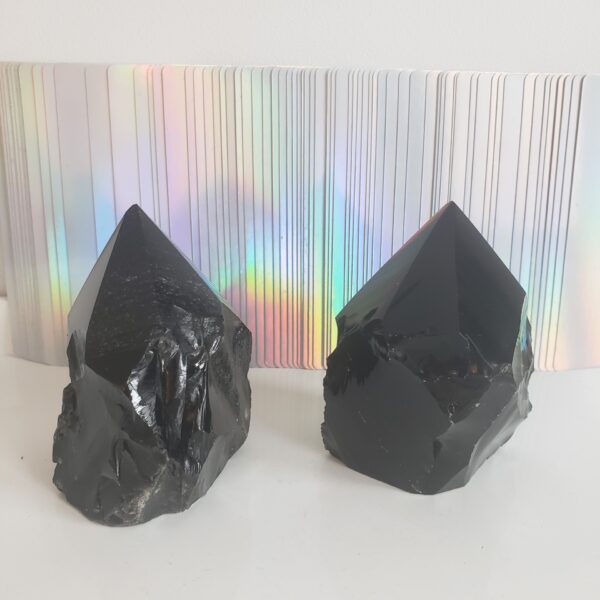 Energy Crystals Obsidian Point L (5)