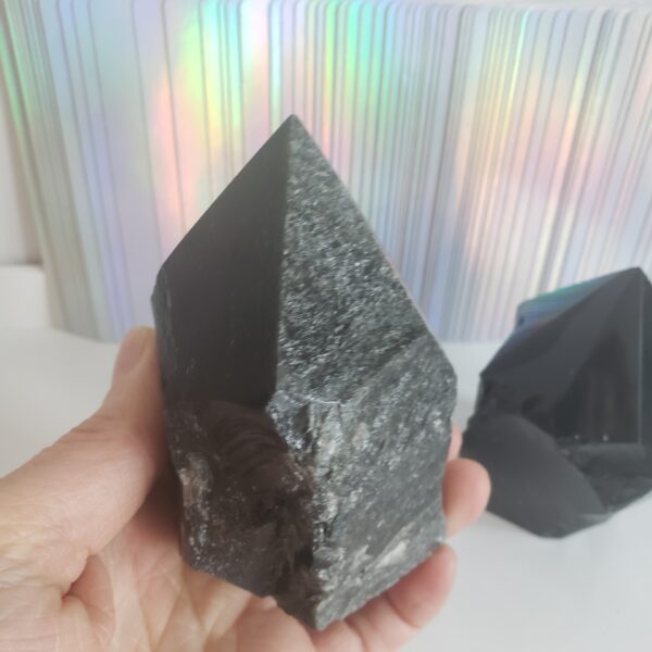 Energy Crystals Obsidian Point L (6)