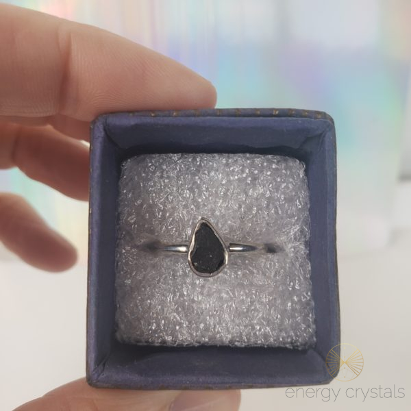 Energy Crystals Shungite Ring S2 4