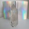clear quartz tower
