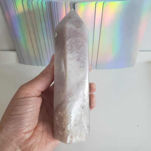 Energy Crystals Flower Agate Tower 1