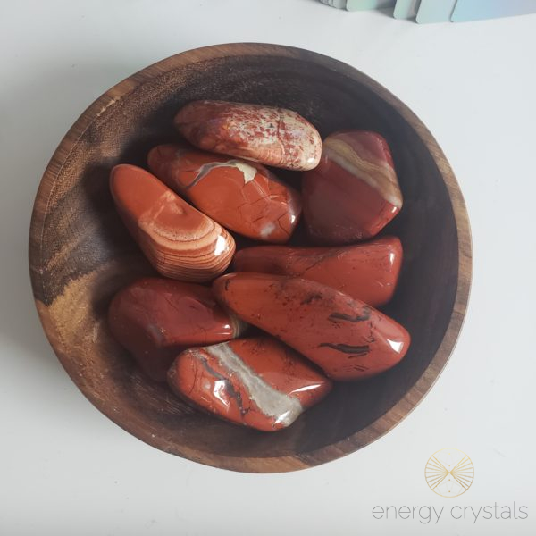 Energy Crystals Jasper (Red Striped) Tumbled