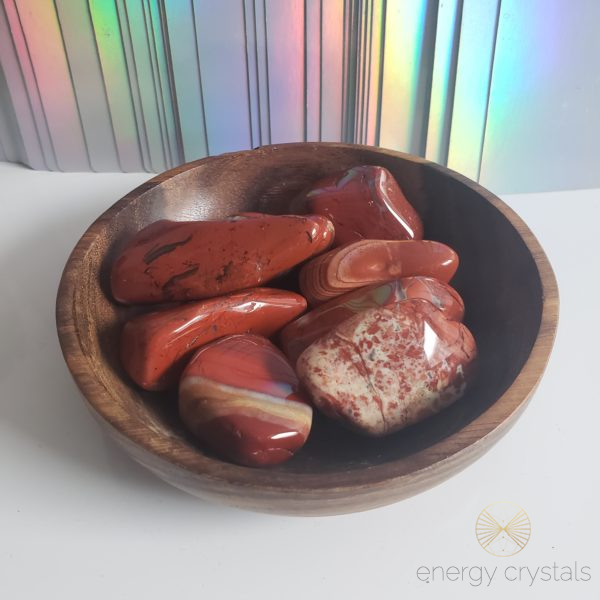 Energy Crystals Jasper (Red Striped) Tumbled