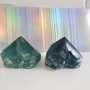 Energy Crystals Fluorite Cut Base Point 10