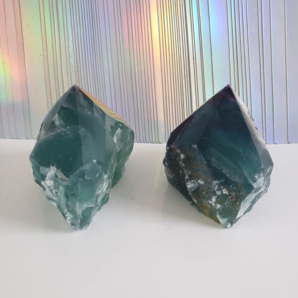 Energy Crystals Fluorite Cut Base Point 11
