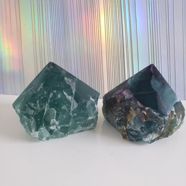 Energy Crystals Fluorite Cut Base Point 12