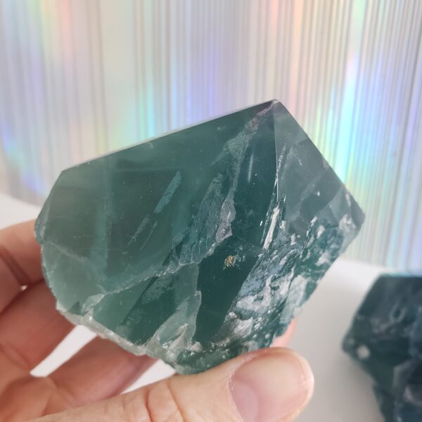Energy Crystals Fluorite Cut Base Point 15