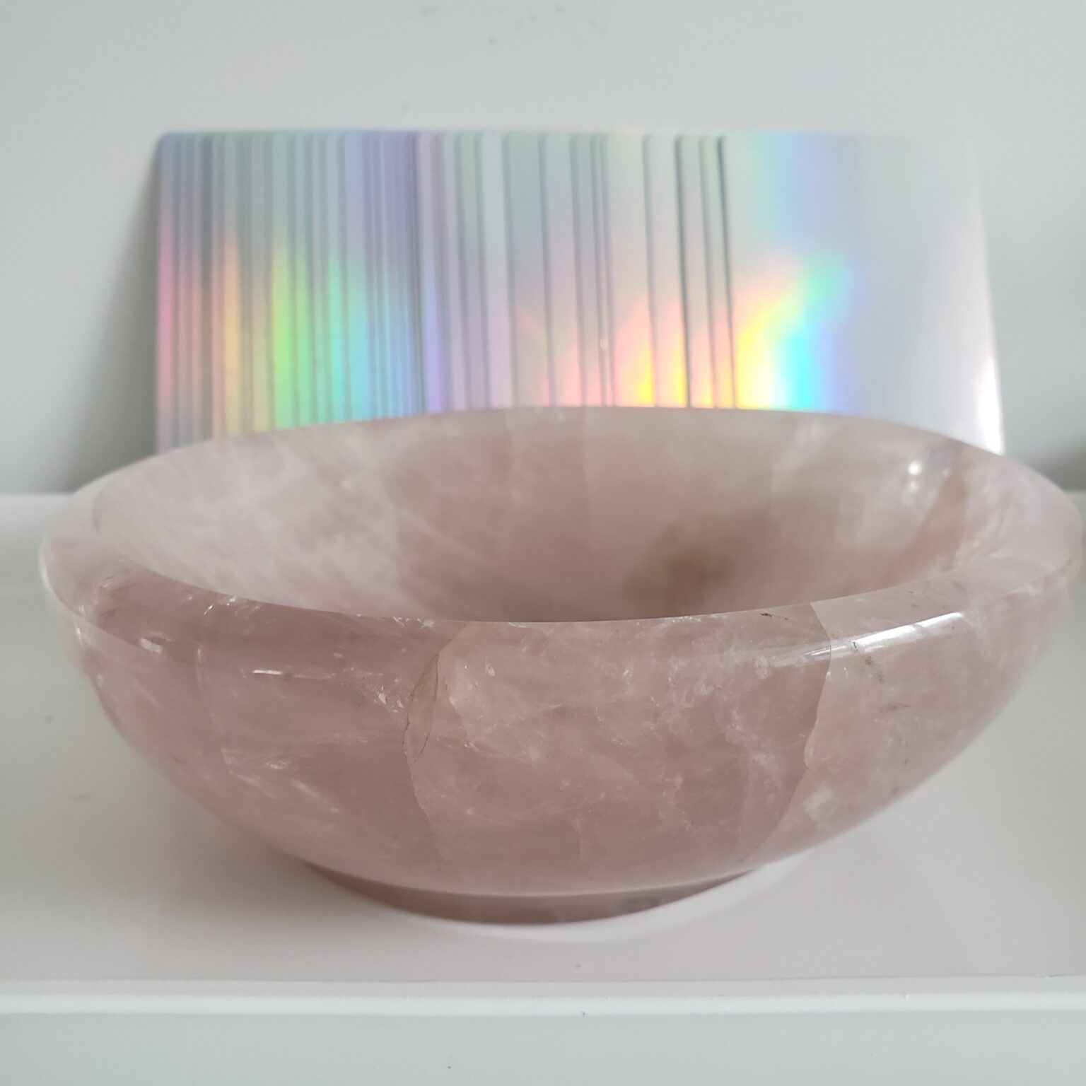 Energy Crystals Rose Quartz Bowl