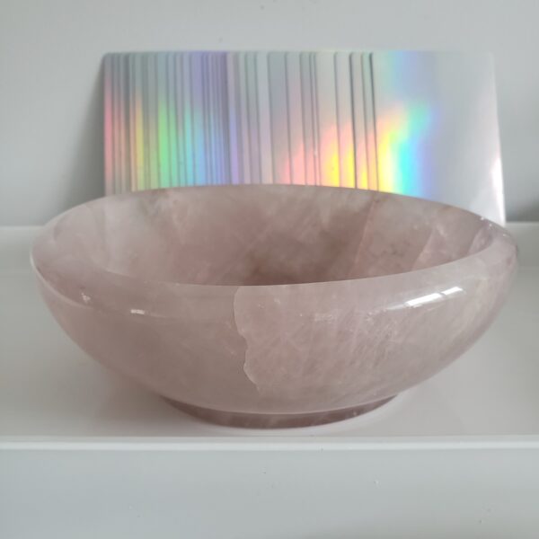 Energy Crystals Rose Quartz Bowl 1 4