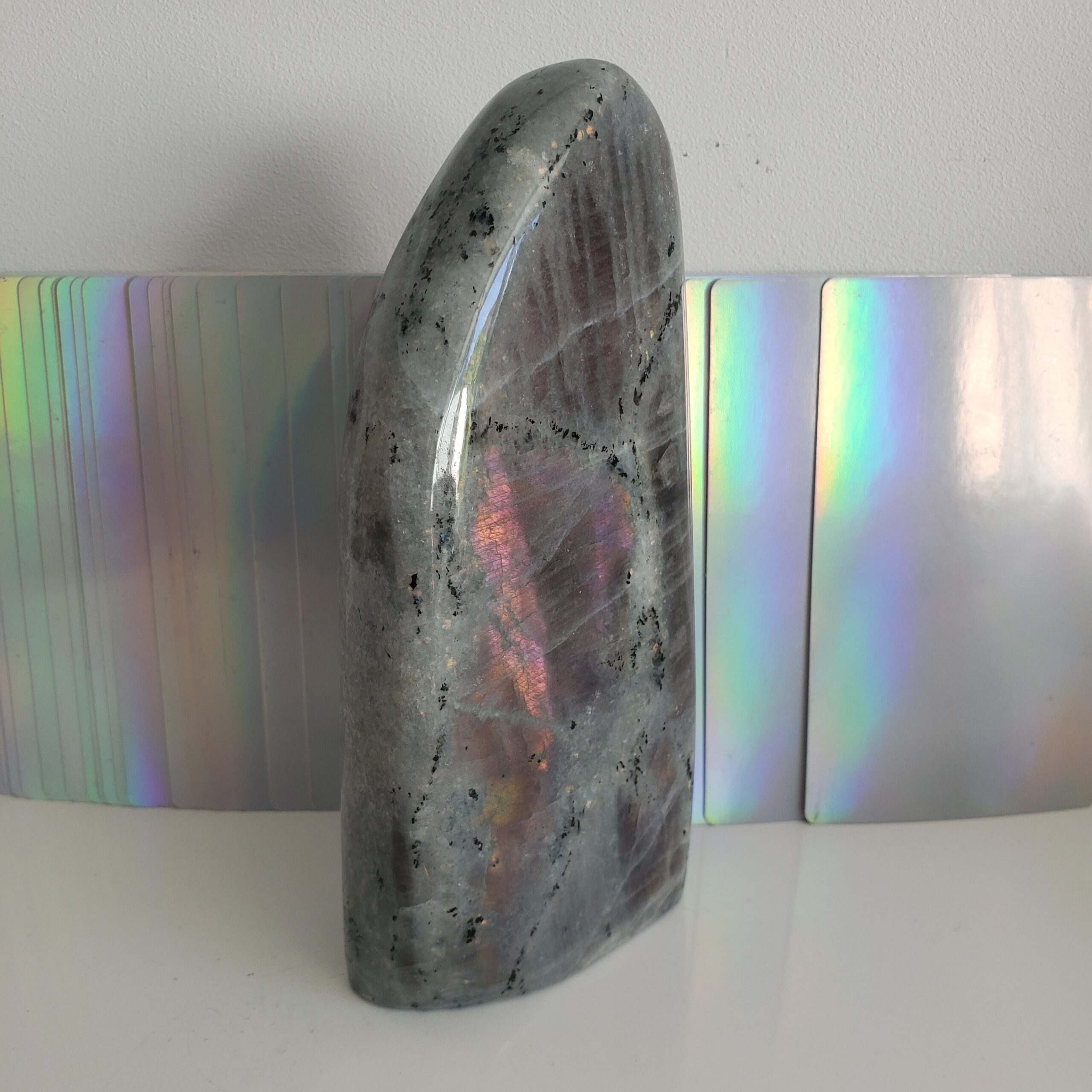 Energy Crystals Labradorite purple sunset flash freeeform 2