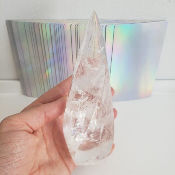 Energy Crystals Cleaqr Quartz Flame 1 1
