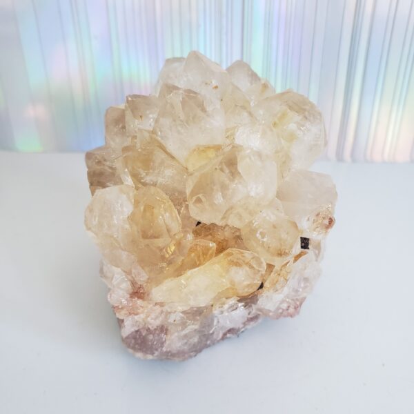 Energy Crystals Golden Healer on Pink Amethyst (5)