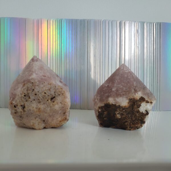 Energy Crystals Pink Amethyst Point w Druzy J23 (2)
