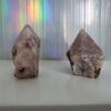 Energy Crystals Pink Amethyst Point w Druzy J23 (3)