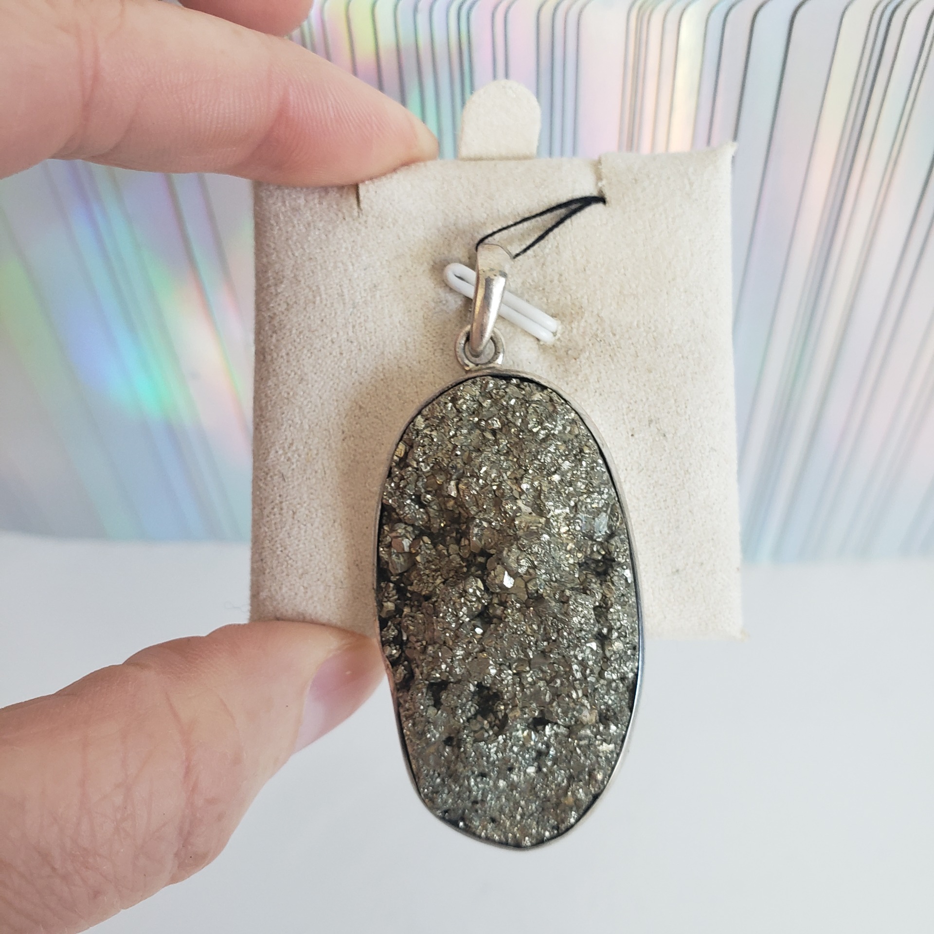 Energy Crystals Pyrite Pendant 2 (2)