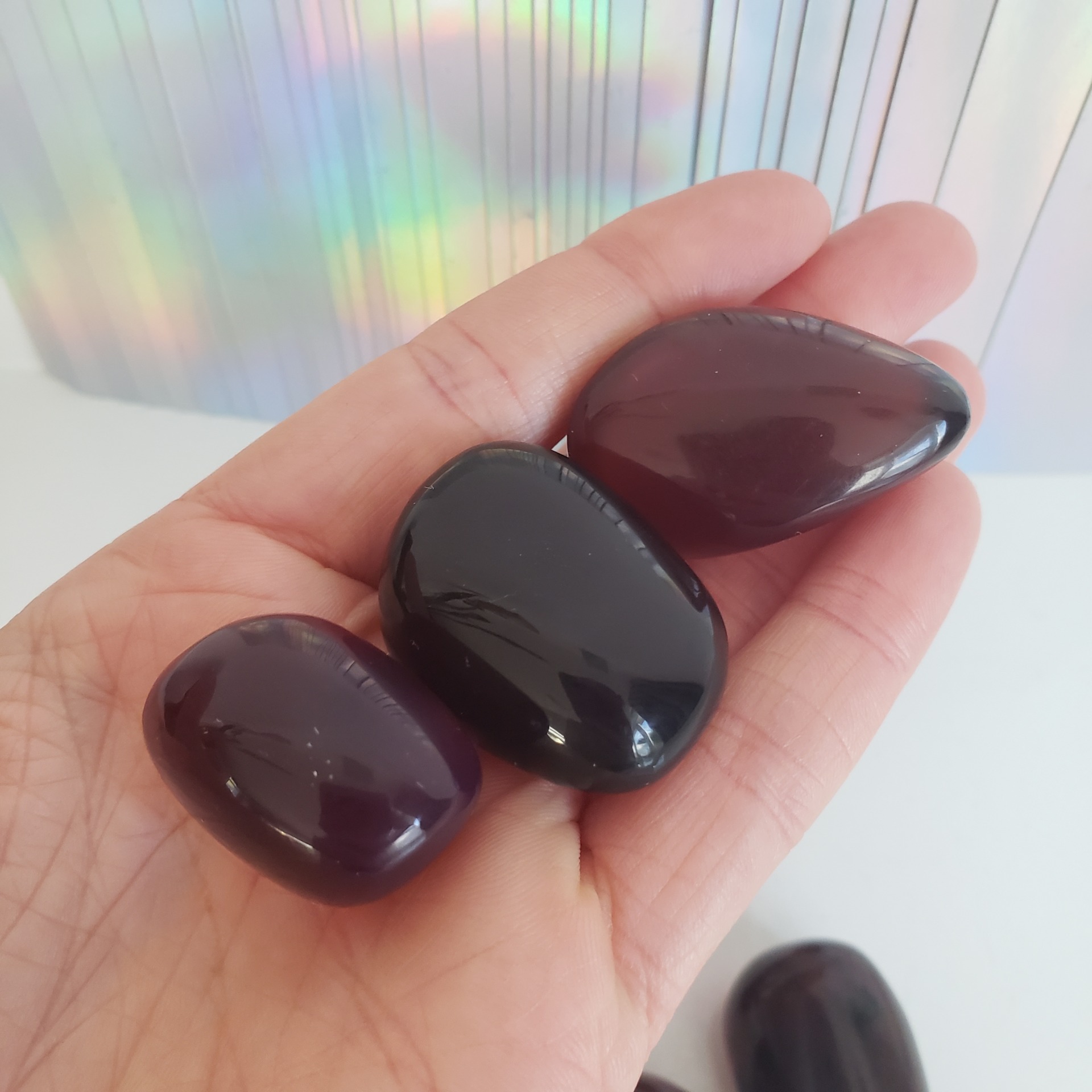 Energy Crystals Amber Tumbled (4)