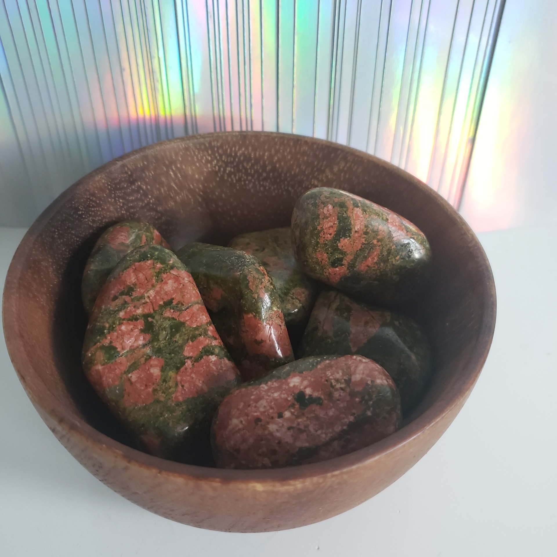 Energy Crystals Unakite Tumbled (1)