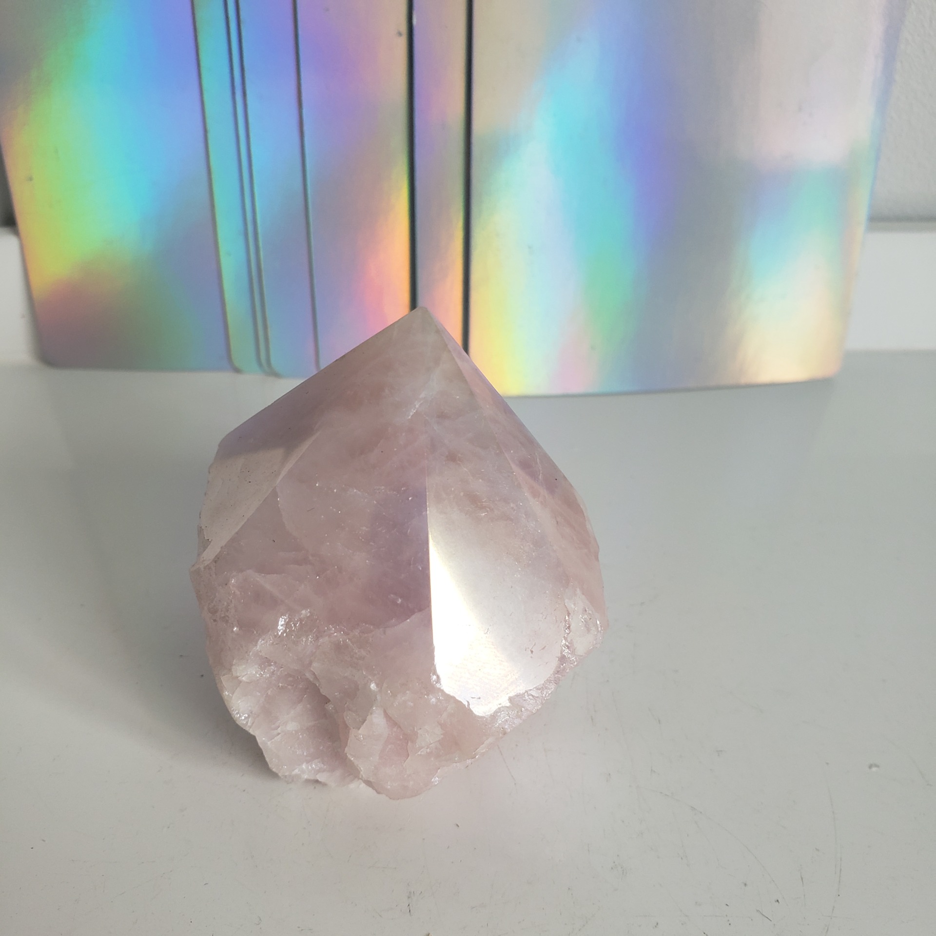 Energy Crystals Aura Rose Quartz Point 3 (4)
