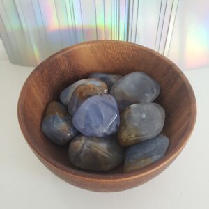 Energy Crystals Blue Chalcedony Mini Tumbled (3)