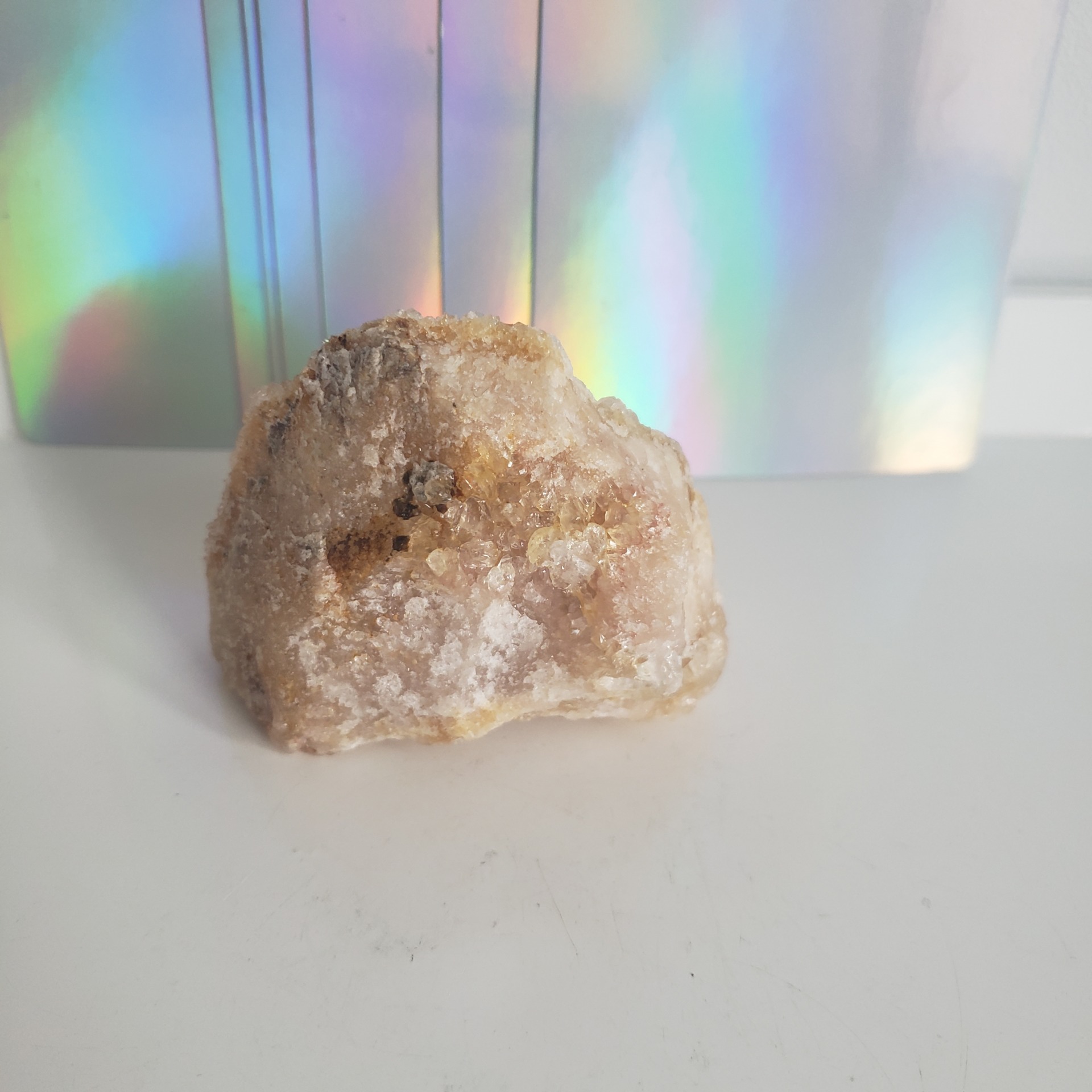 Energy Crystals Golden Healer + Pink Amethyst Cluster (10)