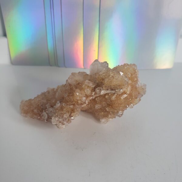 Energy Crystals Golden Healer + Pink Amethyst Cluster (4)