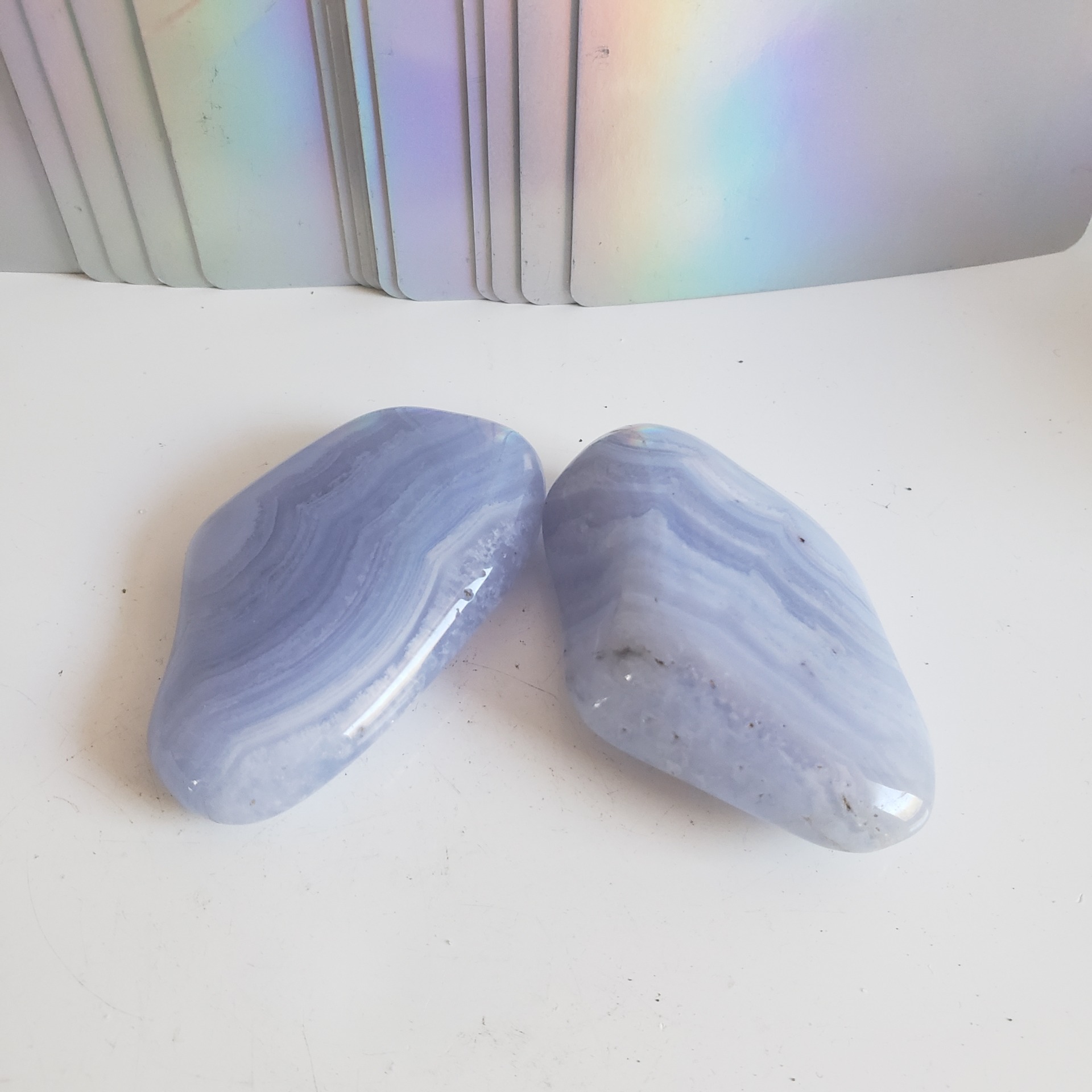 Energy Crystals Blue Lace Agate Tumbled (8)