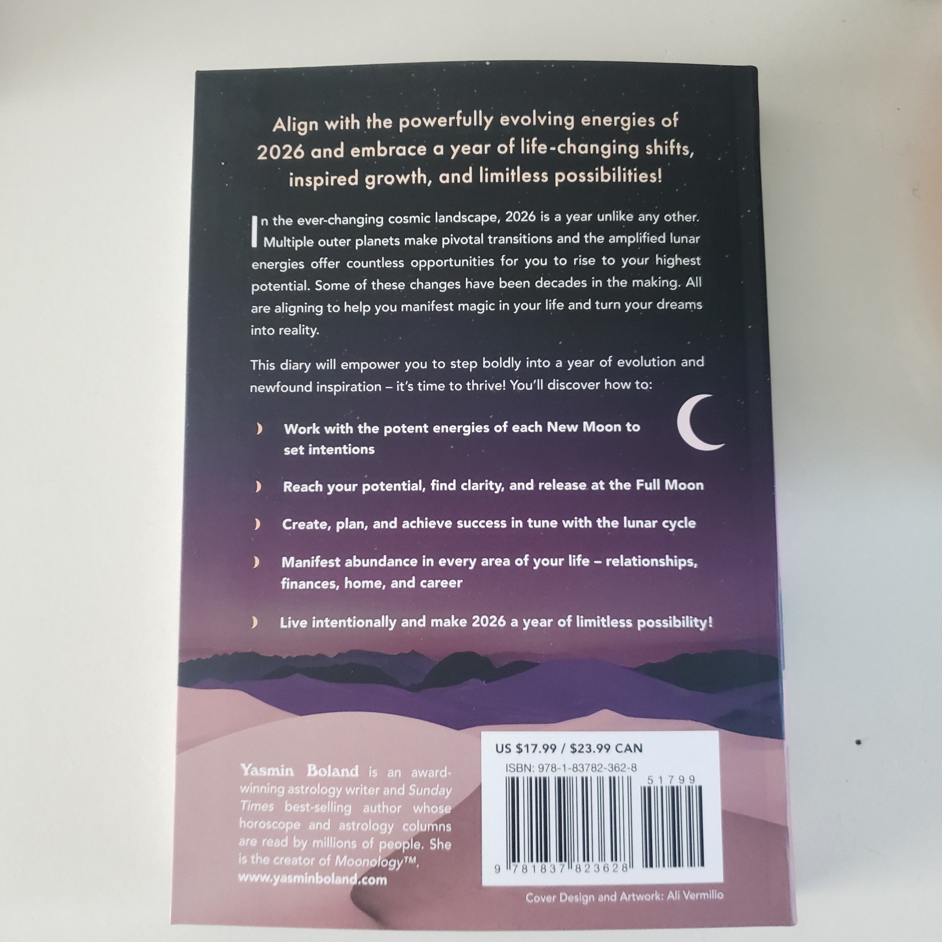 2026 moonology diary by yasmin boland