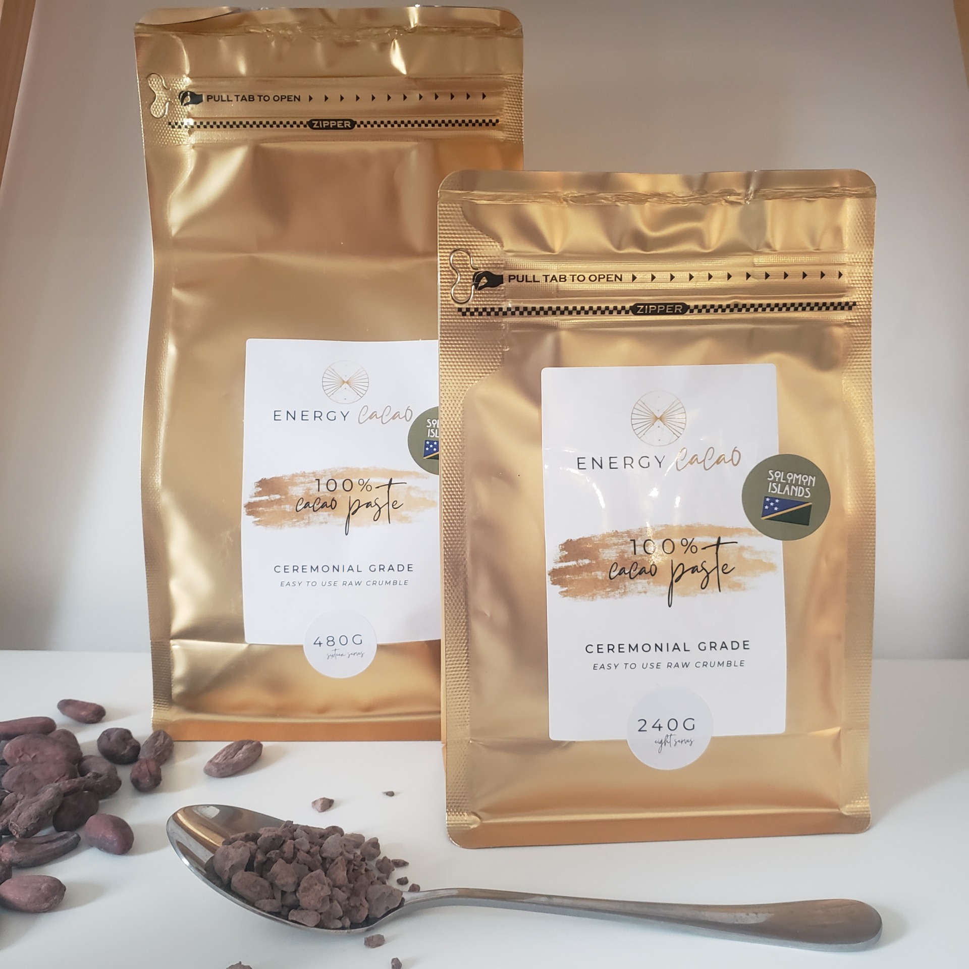 cacao paste 480g (16 serves) ceremonial grade papua new guinea pieces (copy)