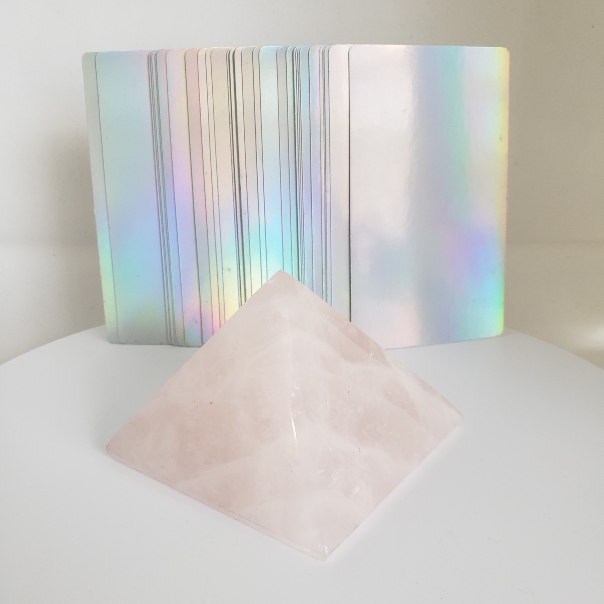 rose calcite pyramid (l) (copy)