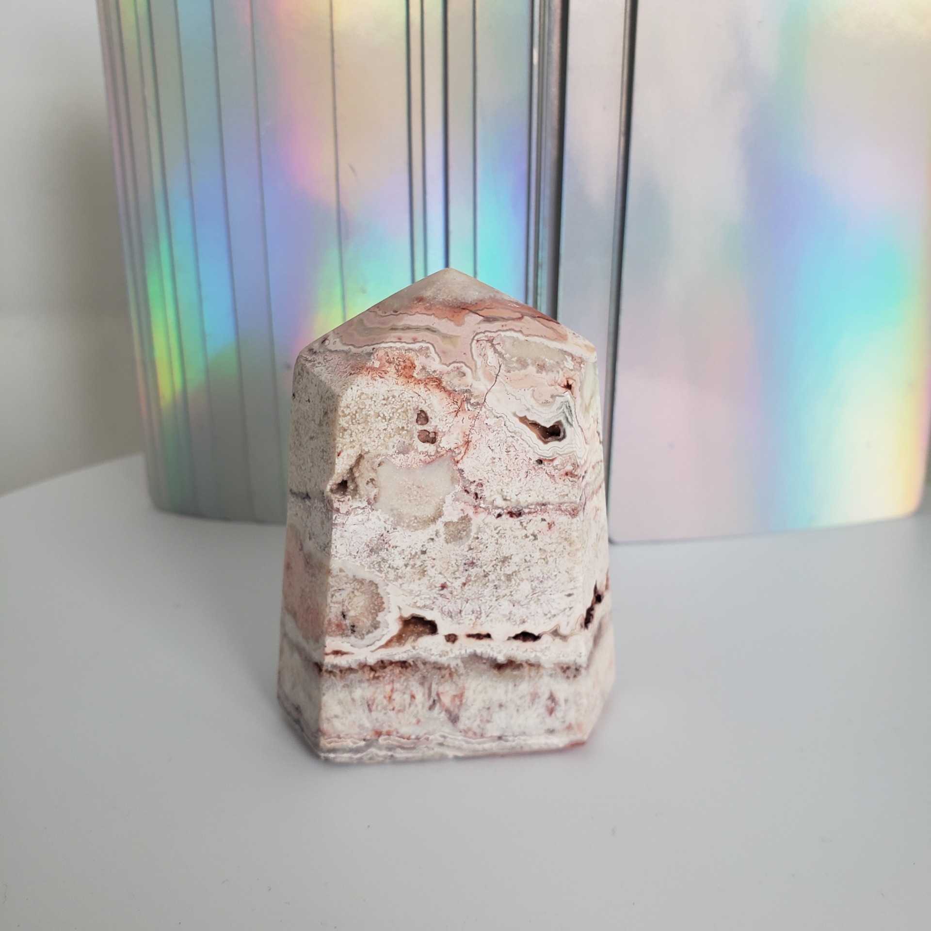 crazy lace agate palm stone (copy)