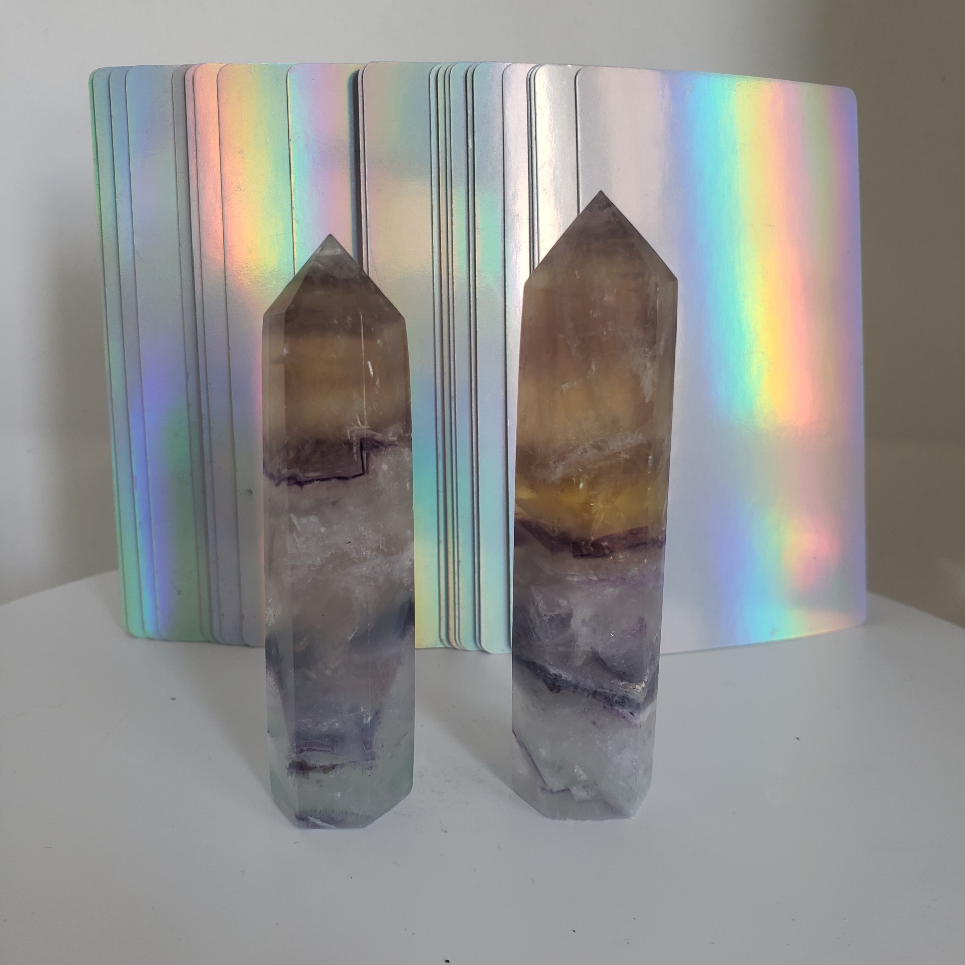 fluorite tower green & purple (copy) left
