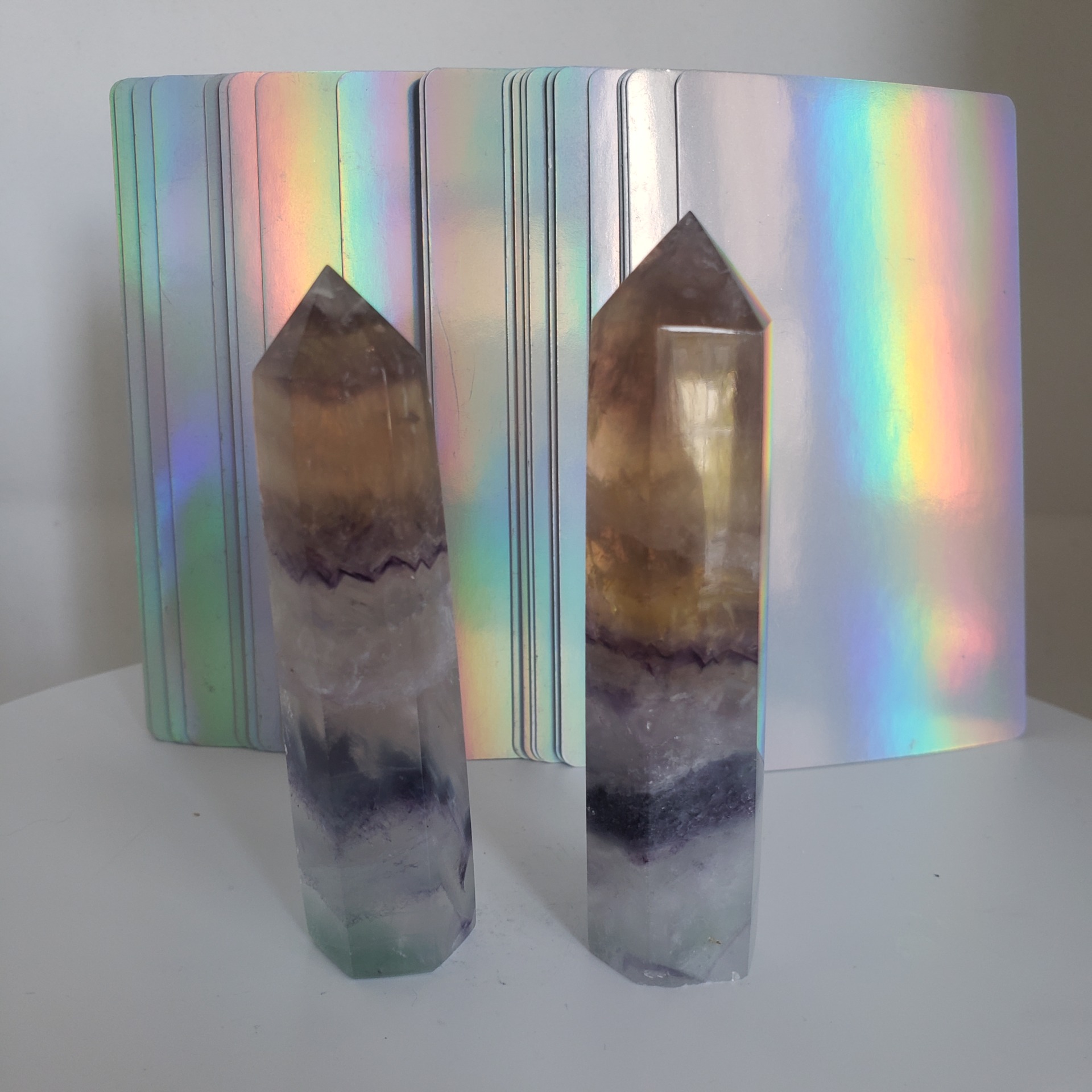 fluorite tower green & purple (copy) left