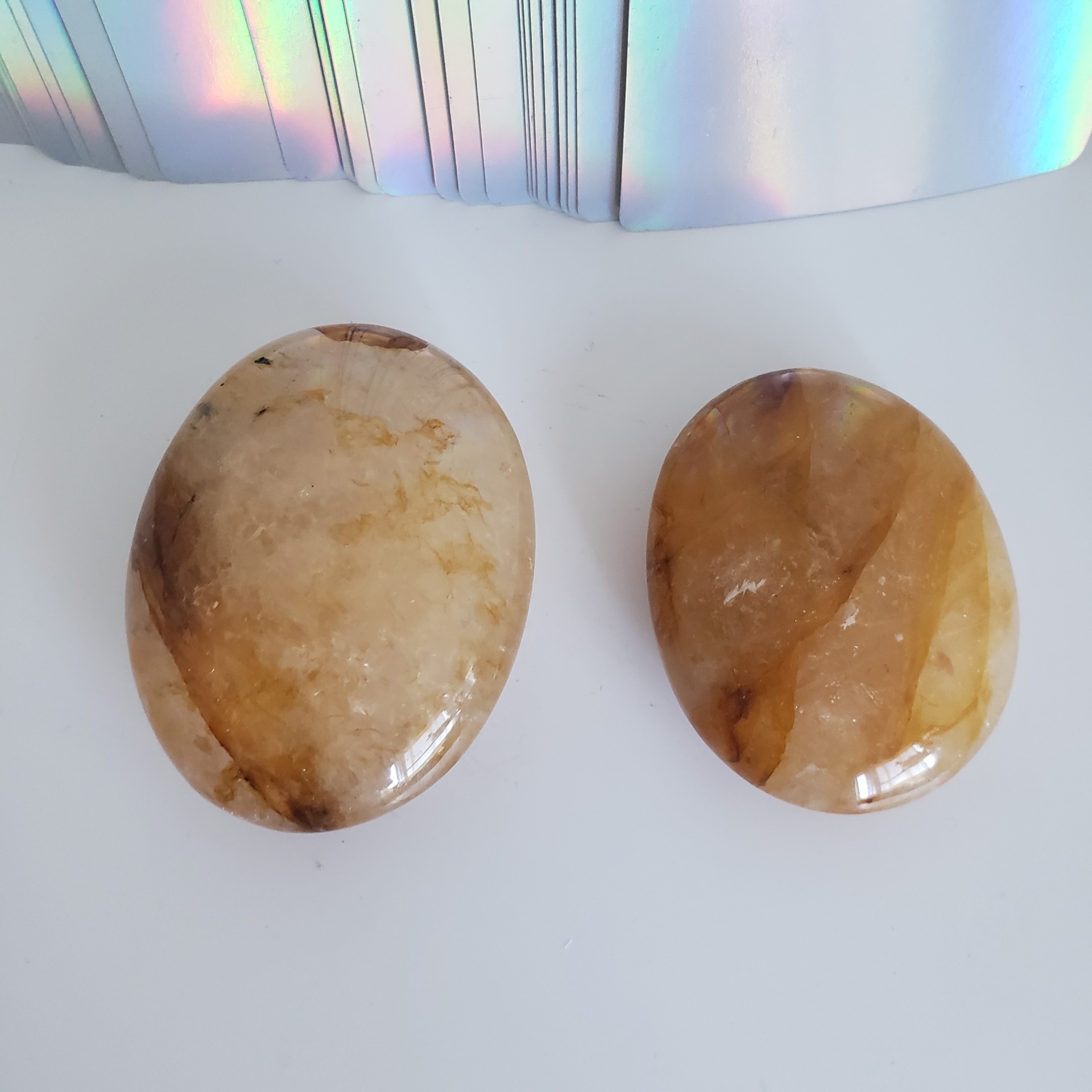 golden healer quartz palm stone (copy) left