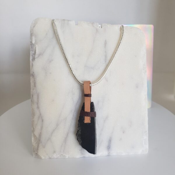 raw shungite braided necklace (blk) (copy) 1