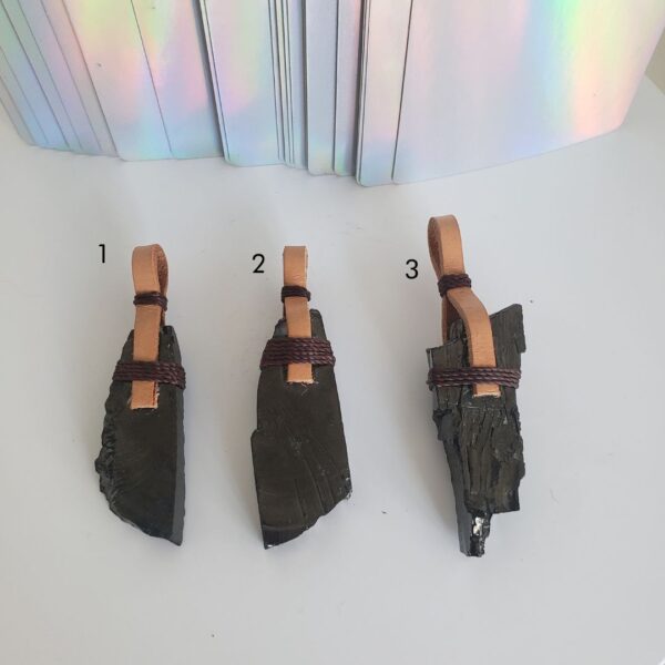 raw shungite braided necklace (blk) (copy)